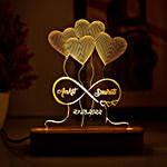 Personalised Infinity Heart Balloon Night Lamp