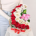 Enchanting Roses & Chocolates Arrangement