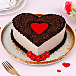 Crimson Heart Chocolate Cake