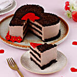 Crimson Heart Chocolate Cake