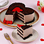 Choco Heart Valentine's Cake- Eggless 1 Kg