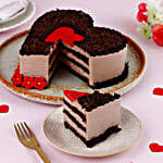 Choco Heart Valentine's Cake- Eggless 1 Kg