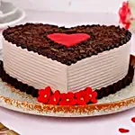 Choco Heart Valentine's Cake- Eggless Half Kg