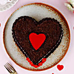 Choco Heart Valentine's Cake- Half Kg