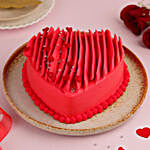 Happy Valentine's Day Red Heart Cake- 1 Kg