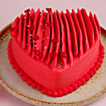 Happy Valentine's Day Red Heart Cake- 2 Kg