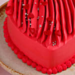 Happy Valentine's Day Red Heart Cake- 2 Kg