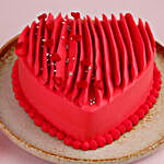 Happy Valentine's Day Red Heart Cake- Eggless 2 Kg