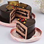 Yummy Truffle Cream Cake 1 Kg Eggless