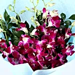 Heartfelt Feelings Orchids Bouquet With Celebrations Box