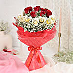 Elegance of Romance Bouquet & Cake Combo