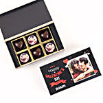 Personalised Sweet Valentine Chocolate Gift- 6 Pcs