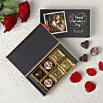 Valentine's Greetings Personalised Chocolate Box- 6 Pcs