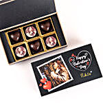 Valentine's Greetings Personalised Chocolate Box- 6 Pcs