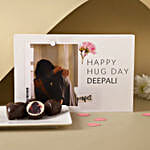 Happy Hug Day Personalised Chocolate Box- 6 Pcs