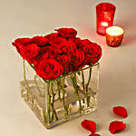 Night Of Love Roses Vase