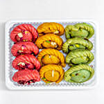 KESAR ASSORTED CHANDRAKALA BOX WITH  ORGANIC COLOURS