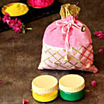 KESAR ASSORTED CHANDRAKALA BOX WITH  ORGANIC COLOURS