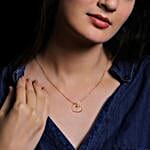 Giva 925 Silver Rose Gold Love Heart Set