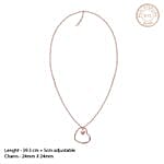 Giva 925 Silver Rose Gold Love Heart Set
