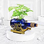 Syngonium Plant In Birthday Antiquity Bottle Planter