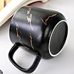 3D Ceramic Black Matte Marble Coffee Mug