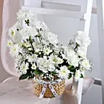 Pristine Beauty Floral Basket