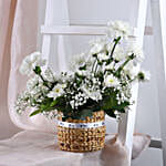 Pristine Beauty Floral Basket