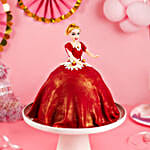 Charmed In Red Doll Cake
