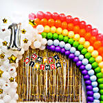 Rainbow Themed Birthday Decor
