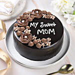 Sweetest Mom Chocolate Cake- Eggless