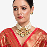 Royal Kundan Pearl Choker Set