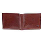 Genuine Leather Light Weight Bifold Wallet Choco