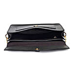 Vegan Leather Crossbody Sling Bag Black