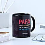 Personalised Black Mug for Dad