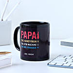 Personalised Black Mug for Dad