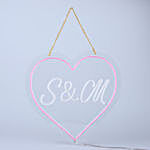 Personalised Neon Initial in Heart