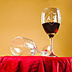 Monogrammed Essence Wine Glass Pair