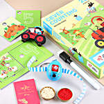 Push-Button Rakhi & Puzzle Game Gift Set