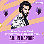 Birthday Surprise Personalised Message by Arjun Kapoor