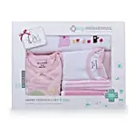 Cute Baby Infant Essentials Gift Set- Pink