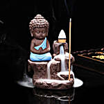 Beautiful Beads Rakhi & Buddha Incense Idol