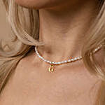 Personalised Dainty Pearl Initial Necklace