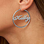 Personalised Name Hoop Earrings