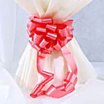 Happy Fathers Day Red Rose Bouquet and Black Forest Cake