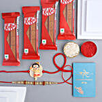 Sneh Devotional Rakhi Set & Nestle Kitkats