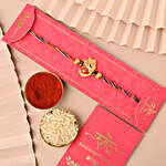 Sneh Lord Ganesha Rakhi & 5 Star Chocolates