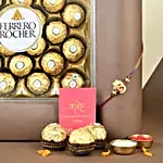 Sneh Lord Ganesha Rakhi & Ferrero Rocher Gift