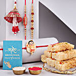 Sneh Loving Family Rakhi Set & Milk Cakes