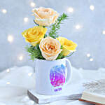 Sunkissed Roses Libra Personalised Mug